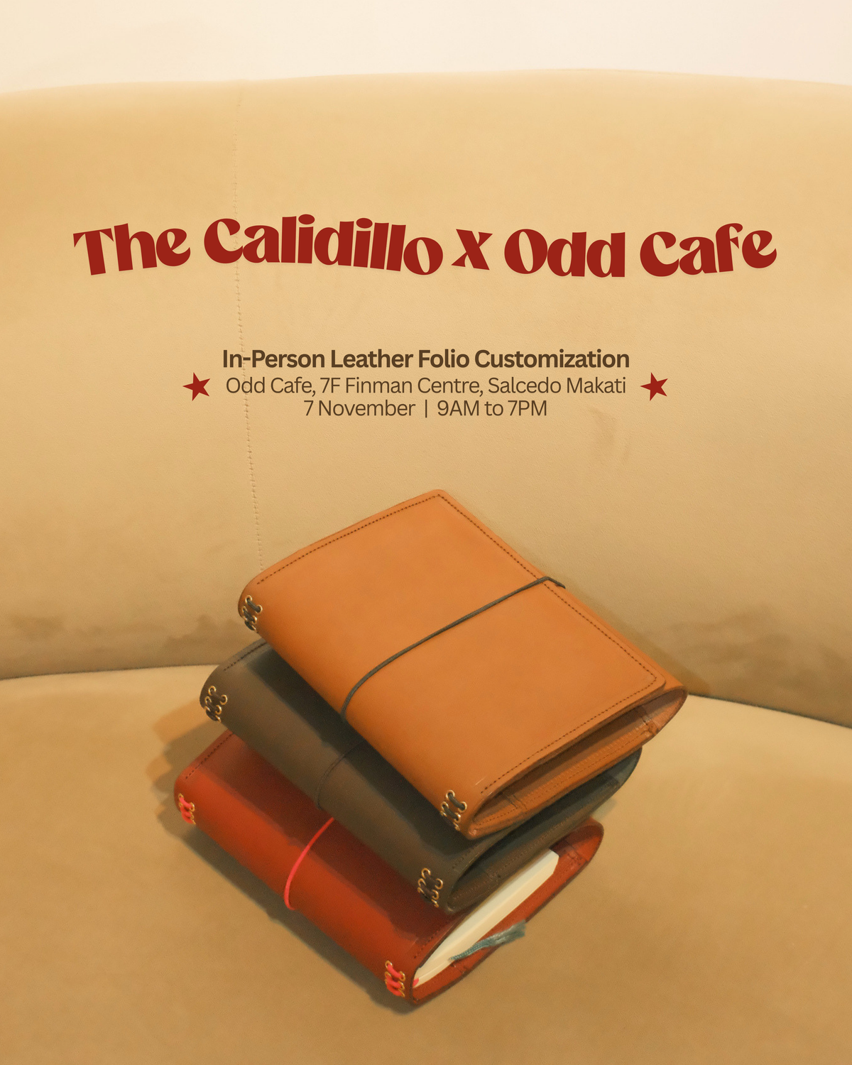 The Calidillo x Odd Cafe: In-Person Leather Folio Customization